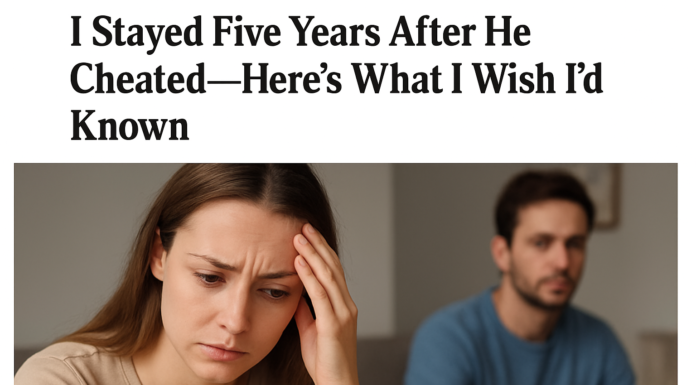 I Stayed After He Cheated: What I Wish I’d Known