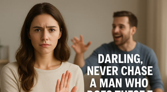 Darling, Never Chase a Man Who Does These 7 Things