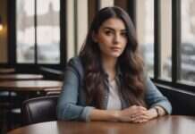 Burned Haystack Dating Method: The Internet Made It Viral. Here’s What It Means in Real Relationships Woman with long dark hair sitting at a cafe table with her hands folded.