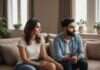How to Argue Productively with Your Spouse? The Signs to Look For Before You Make Your Next Move Two adults sitting together on a sofa and listening attentively.