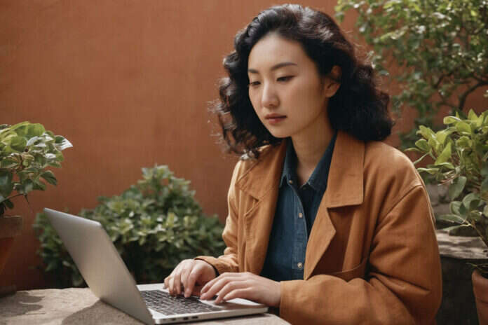 A person making time for an ordinary sustainable daily habit.