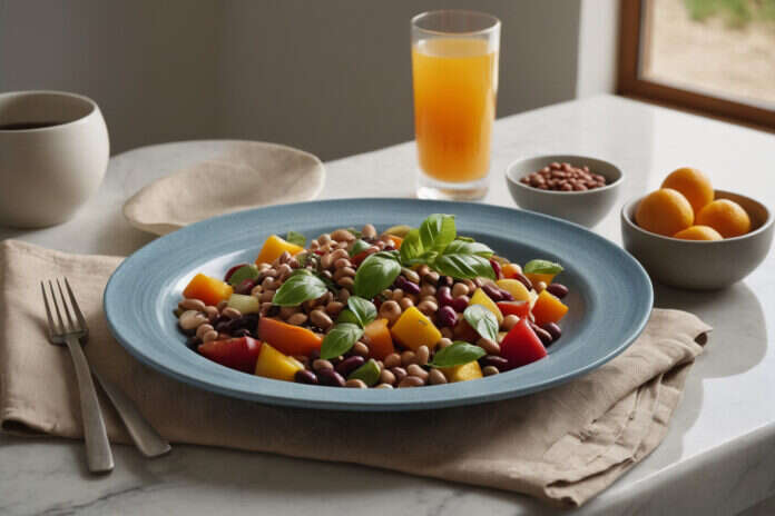 An unpackaged food arrangement illustrating The Ultimate Healthy Eating Guide.
