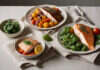 Labeling Myths: Reading non-veg labels accurately An unpackaged food arrangement illustrating Labeling Myths.