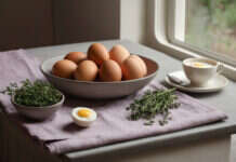 Vegetarian Diets: Dairy, Eggs, and Ethical Choices An unpackaged food arrangement illustrating Vegetarian Diets.