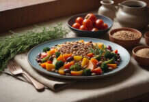 8 Practical Tips for a Balanced Diet An unpackaged food arrangement illustrating 8 Practical Tips for a Balanced Diet.