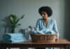 Crisis Recovery Strategy: Build a Practical Plan A woman preparing a basket of plain towels and clear water bottles.