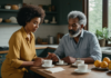 Divorce Prevention: The Part Nobody Explains Until You’re Already in It An older couple sharing an attentive morning conversation at home.