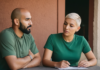 Conflict Resolution for Couples When Things Get Heated A couple taking a calm pause during a difficult conversation.