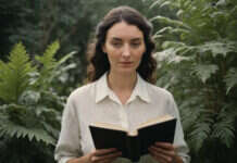 A Gratitude Journal for Those With Mixed Feelings About Life Woman holding a book with blank pages.