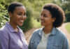 Can Empathy During Crisis Become Lasting Intimacy? Two women talking in a quiet setting.