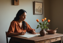 The Weekly Ritual That Helps You Return to Yourself A woman making space for a quiet weekly reset at home.