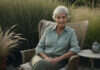 Why Rest Stops Working When It Becomes Self-Improvement A woman enjoying unstructured rest on a quiet outdoor terrace.