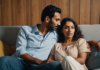 How Can Couples Improve Their Sex Life? What the Pattern Usually Means—and What to Do Next A married couple sharing a warm, relaxed moment of closeness at home.