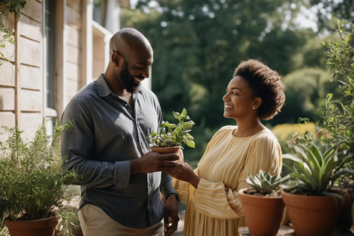How to Reconnect Emotionally with Your Husband? What the Pattern Usually Means—and What to Do Next — featured image A couple reconnecting through a small shared gardening ritual.