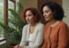 How Can Couples Improve Communication? A Clearer Way to Read What’s Really Happening Two women talking in a quiet setting.