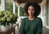 Recognizing Early Signs of Mental Distress Woman sitting quietly on a porch.