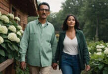 The Ick in Dating: The Dating Trend Explained—and Whether It Actually Matters Two partners walking together beside a wooden porch.